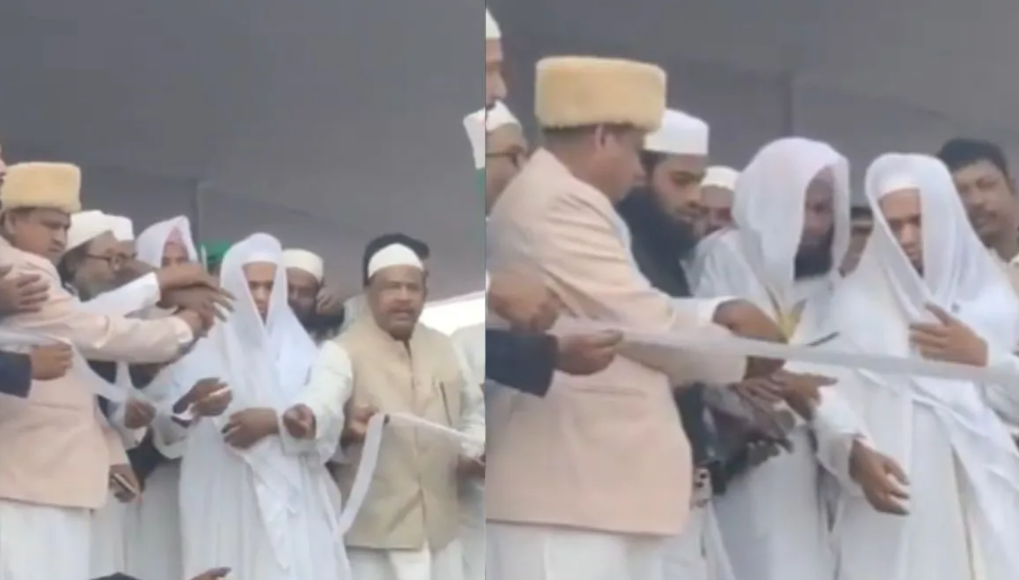 ममता बनर्जी के निलंबित MLA ने रखी बाबरी मस्जिद की नींव, उधर BJP नेता ने कर दी राम मंदिर की शिला पूजा