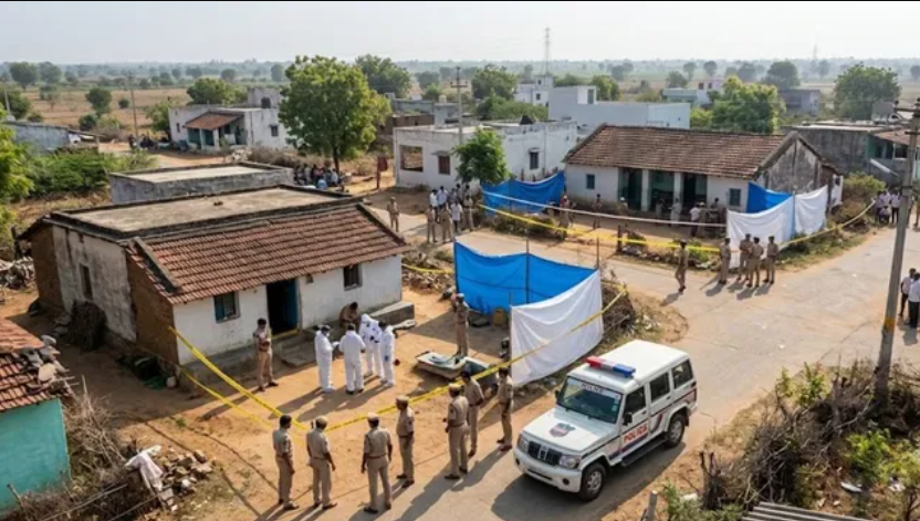 तेलंगाना: रेप पीड़िता, उसकी मां और नानी की हत्या... फिर पत्नी और दो बच्चों को भी उतारा मौत के घाट; सनकी फरार